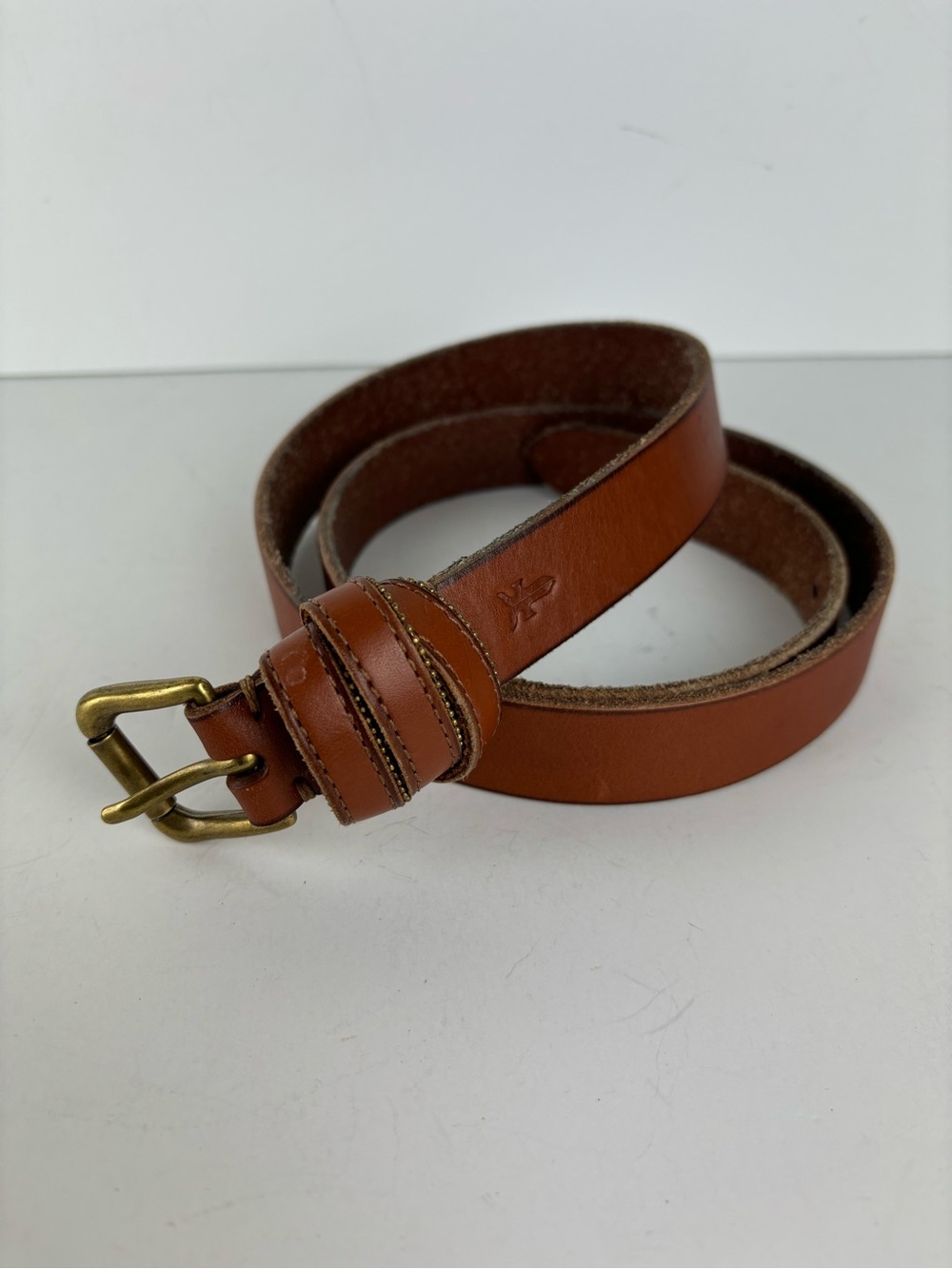 Frye Brown Leather Belt-Women’s Medium - Picture 4 of 10
